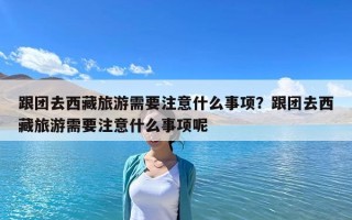 跟團(tuán)去西藏旅游需要注意什么事項(xiàng)？跟團(tuán)去西藏旅游需要注意什么事項(xiàng)呢