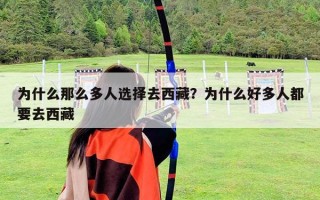 為什么那么多人選擇去西藏？為什么好多人都要去西藏