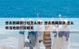 想去西藏旅行社怎么找？想去西藏旅游,怎么和當地旅行團聯系