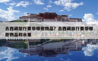 去西藏旅行要帶哪些物品？去西藏旅行要帶哪些物品和水果