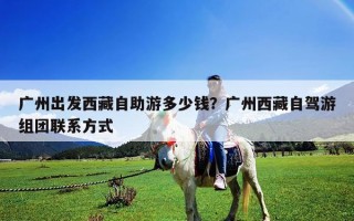 廣州出發西藏自助游多少錢？廣州西藏自駕游組團聯系方式