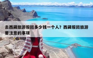 去西藏旅游報團多少錢一個人？西藏報團旅游要注意的事項